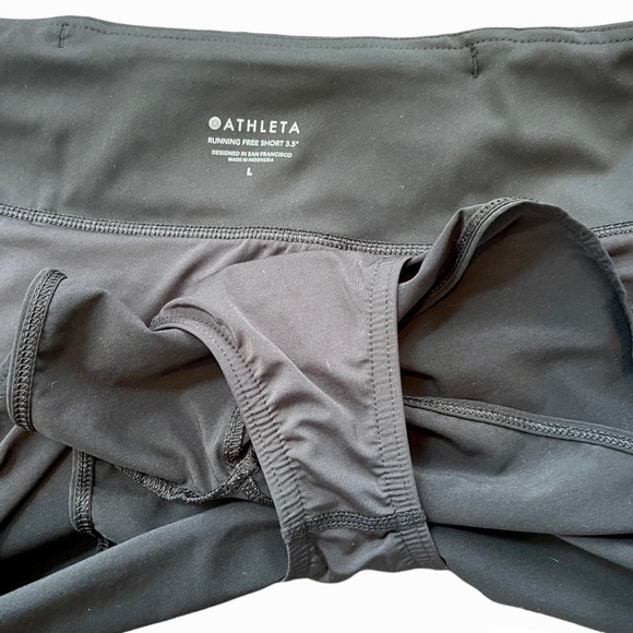 Athleta Running Free 3.5” Black Shorts size Large - Picture 7 of 8